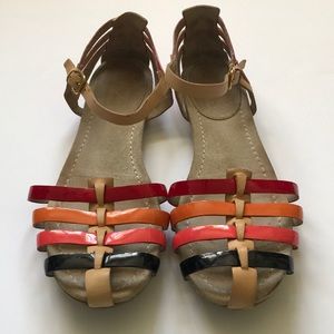 NWOB The Original Car Shoe owned by Prada  in rainbow patent leathery